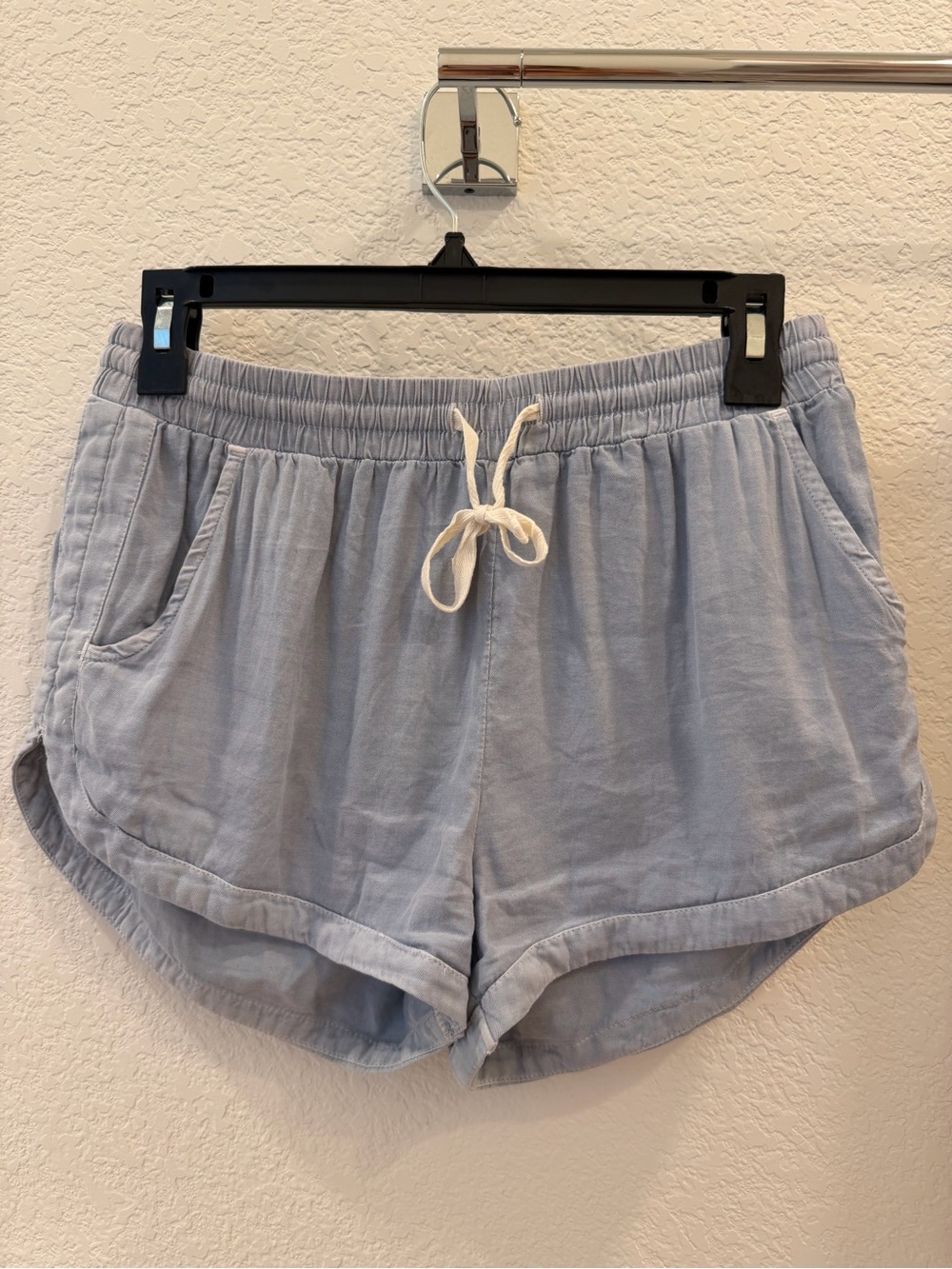 Billabong Light Blue Drawstring Women’s Athletic Shorts